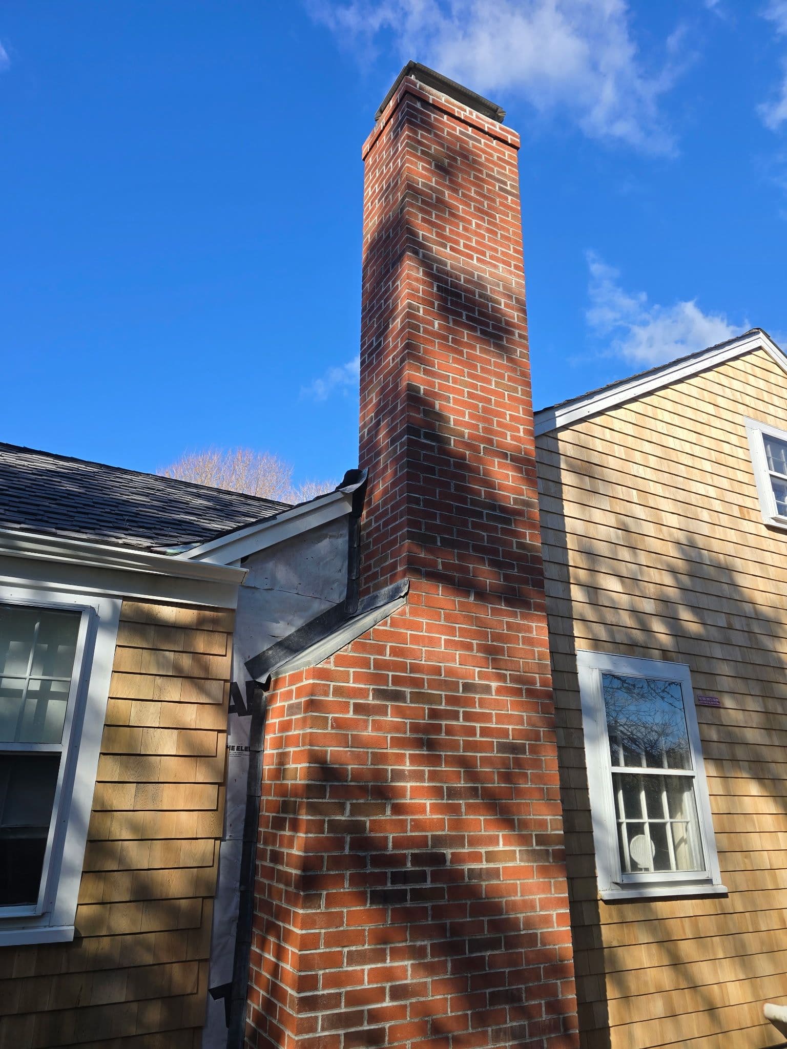 New Brick Chimney Build Complete in Chatham MA image